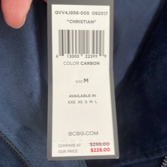 BCBG Maxazria suede Motorcycle jacket - Picture 3 of 7